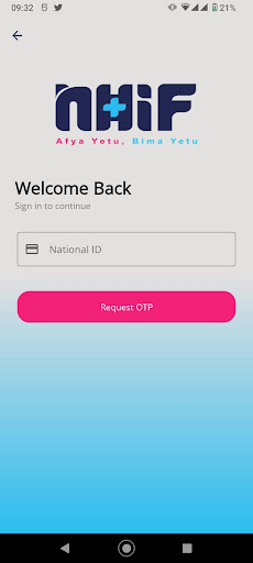 My NHIF Screen 2