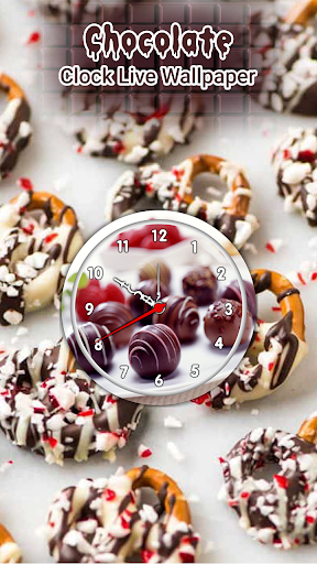 Chocolate Clock Live Wallpaper Screen 2