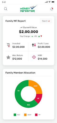 Android application Money Investor screenshort