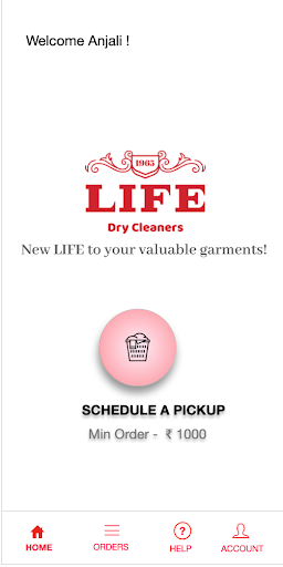 Android application Life Dry Cleaners screenshort