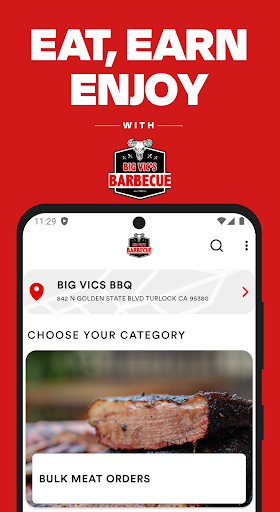 Android application BIG VIC'S BBQ screenshort