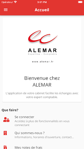 Android application ALEMAR screenshort