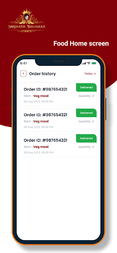 ShrimathiBhojanam Delivery Screen 2