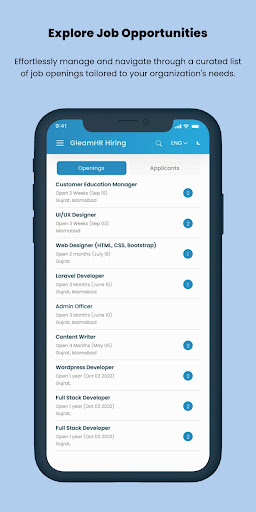 GleamHR Hiring Screen 3