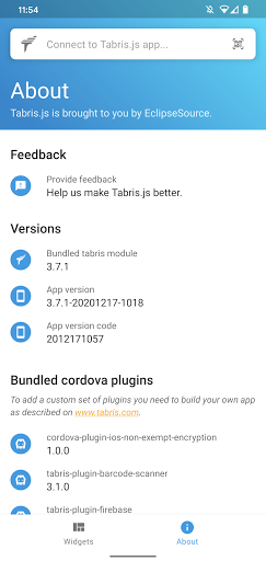 Tabris.js Screen 2