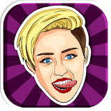 Miley Wrecking White Tile icon