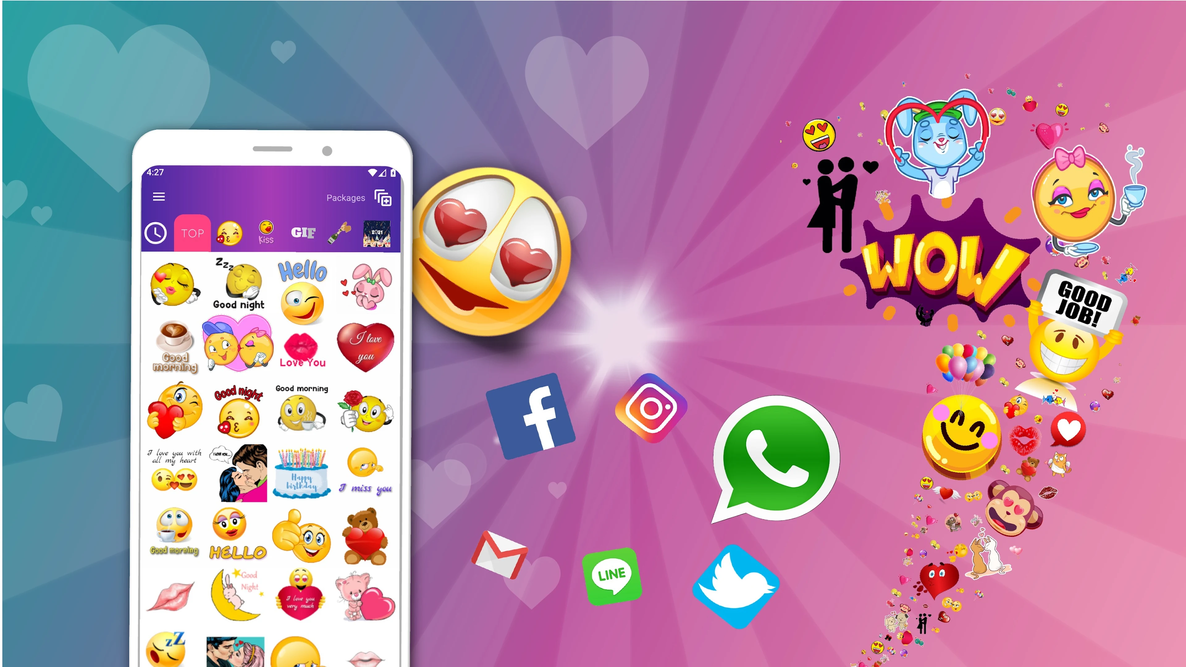 Android Apps by SiA - Smileys, Stickers, animated GIF & Emoji apps on  Google Play