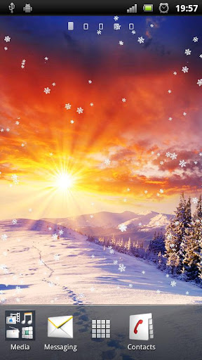 Android application Winter Wonderland Live Wallp. screenshort
