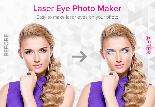 Android application Laser Eye Photo Maker screenshort