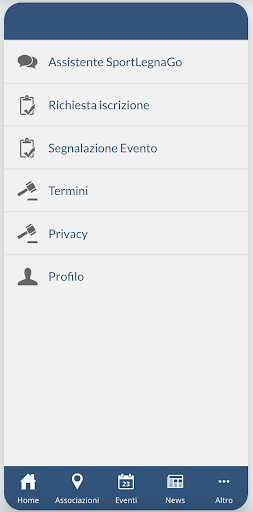 SportLegnaGo Screen 2
