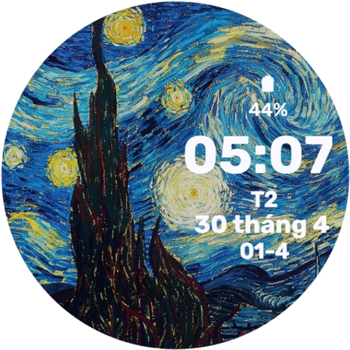 Starry Night Watch Face Install on Windows