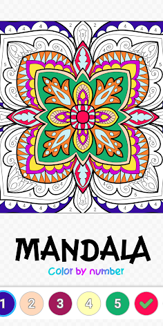 Mandala Color by Number - Screenshot 2