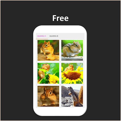 Color by Number - squirrel Screen 2