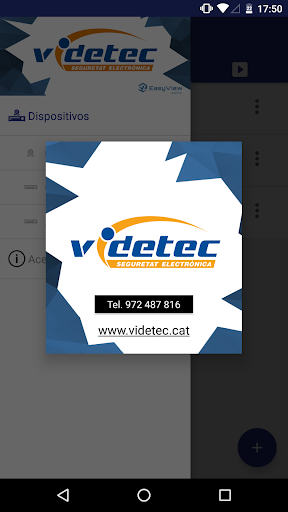 Android application Videtec EasyView screenshort