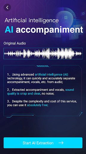 Android application Vocal Remover, Music Separator screenshort
