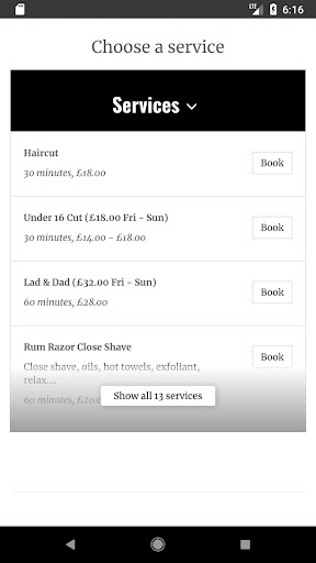 Rum Razor Barbershop Screen 2