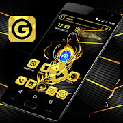 Gold Feather Launcher Theme