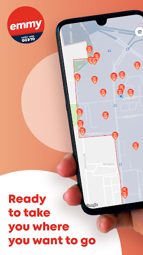 Android application emmy: electric moped sharing screenshort