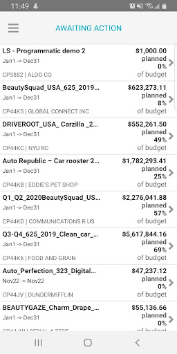 Vista previa de la aplicación