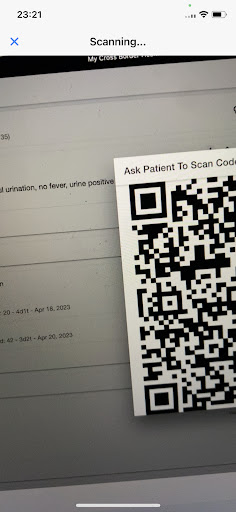 My Cross Border Health Record Screen 2