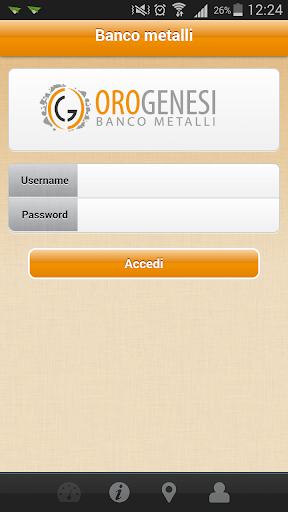 Android application Banco Metalli screenshort