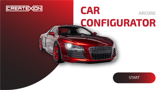 Android application CAR CONFIGURATOR AR screenshort