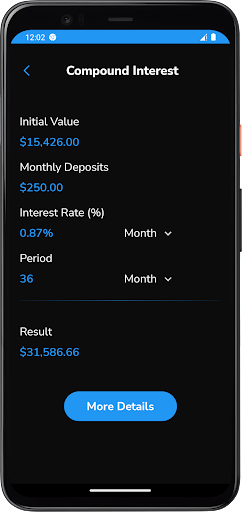 Compound Interest - Icalc Screen 3