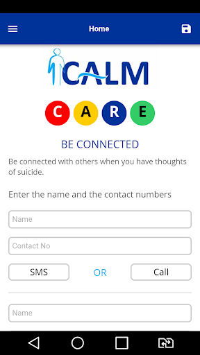 Android application Calm Care screenshort