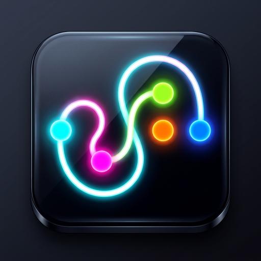 Dot Flow Puzzle: One Line