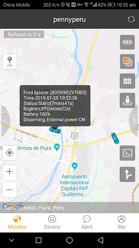 Global GPS Perú Screen 2