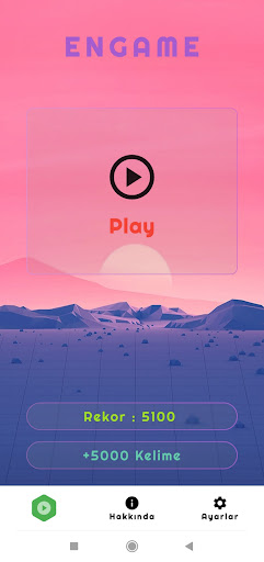 Android application ENGAME screenshort
