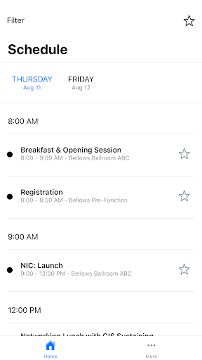 Android application Gamma Iota Sigma Events screenshort