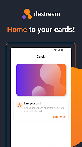 Android application destream card screenshort