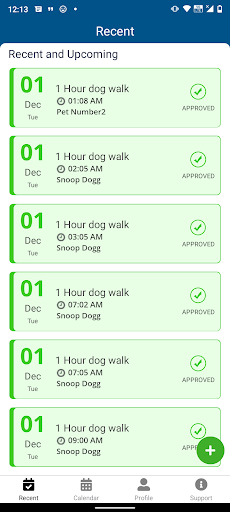 Android application PetCheck for Pet Owners screenshort