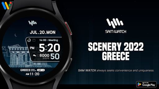 Android application SamWatch Scenery 2022 Greece screenshort