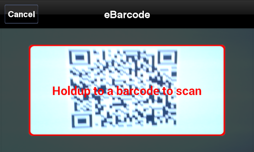 eBarcode Screen 3