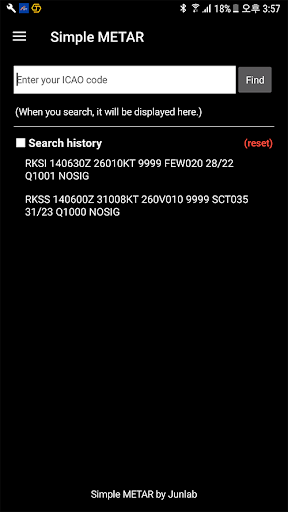 Simple METAR Screen 3