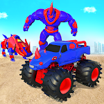 Cover Image of Download Rhino Robot Monster Truck Transform Robot Games 1 APK