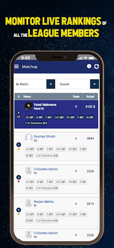 BNI APL Fantasy League Screen 2