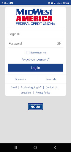 Android application MidWest America FCU screenshort