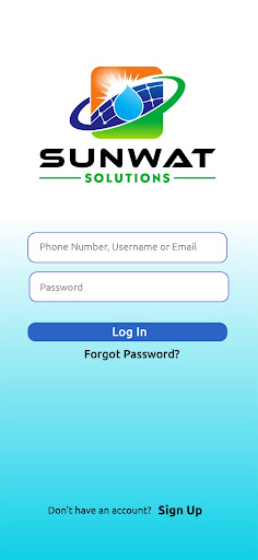 Sunwat Solutions Screen 2