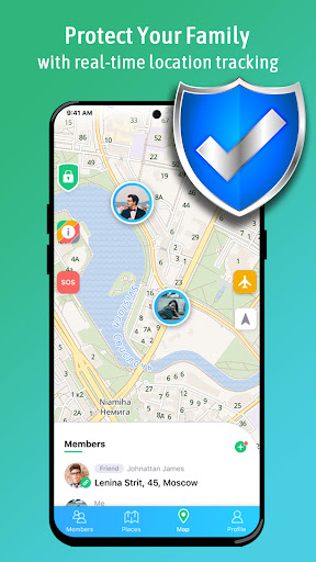 Screenshot of Be Closer: Family location