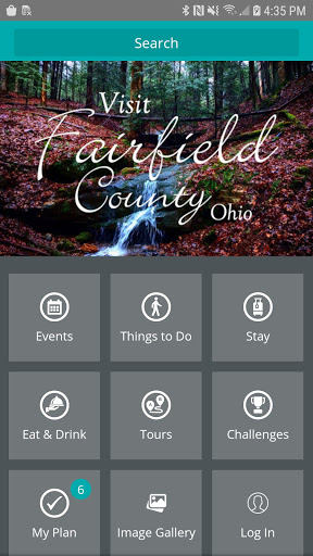 Screenshot of Visit Fairfield County Ohio