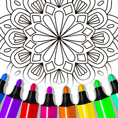 Mandala Coloring:Drawing games icon