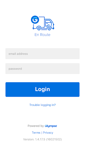Screenshot of Glympse En Route