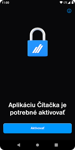 Android application Čítačka screenshort