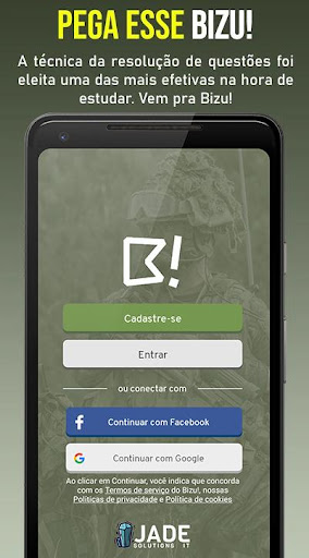 Android application Bizu! screenshort