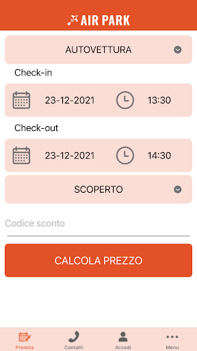 Android application AirPark screenshort