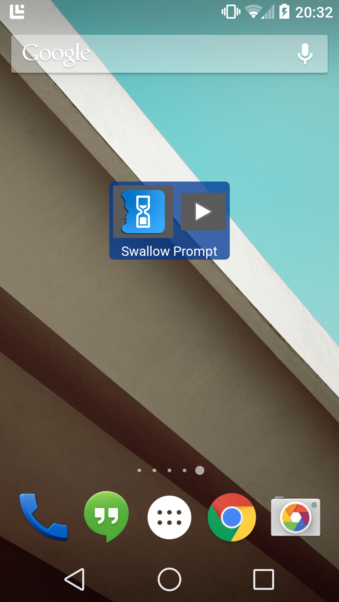 Android application Swallow Prompt screenshort
