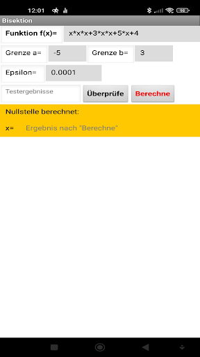 NumVerfahren Screen 2